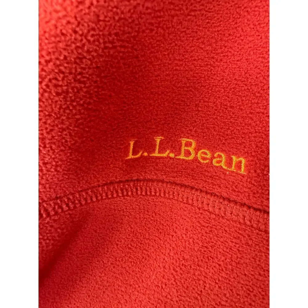 L.L.Bean Men’s Small Full Zip Fleece Jacket Burnt Orange Outdoor Fall